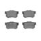 Dynamic Friction 2512-01001 - Brake Kit - Coated Drilled and Slotted Brake Rotors and 5000 Advanced Brake Pads with Hardware