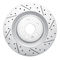 Dynamic Friction 2512-02013 - Brake Kit - Coated Drilled and Slotted Brake Rotors and 5000 Advanced Brake Pads with Hardware