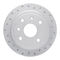 Dynamic Friction 2512-01021 - Brake Kit - Coated Drilled Brake Rotors with 5000 Advanced Brake Pads includes Hardware