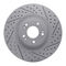 Dynamic Friction 2512-03051 - Brake Kit - Coated Drilled and Slotted Brake Rotors and 5000 Advanced Brake Pads with Hardware