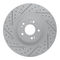 Dynamic Friction 2512-03067 - Brake Kit - Coated Drilled and Slotted Brake Rotors and 5000 Advanced Brake Pads with Hardware