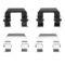 Dynamic Friction 2512-03101 - Brake Kit - Coated Slotted Brake Rotors and 5000 Advanced Brake Pads with Hardware