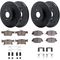 Dynamic Friction Brake Kit - Zinc Coated Slotted Rotors With 5000 Brake Pads