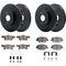 Dynamic Friction Brake Kit - Zinc Coated Slotted Rotors With 5000 Brake Pads