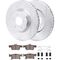 Dynamic Friction Brake Kit - Zinc Coated Slotted Rotors With 5000 Brake Pads