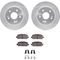Dynamic Friction Brake Kit - Zinc Coated Slotted Rotors With 5000 Brake Pads