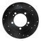 Dynamic Friction 633-72012R - Drilled and Slotted Black Zinc Brake Rotor