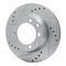 Dynamic Friction 631-02020L - Drilled and Slotted Silver Zinc Brake Rotor