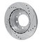 Dynamic Friction 631-02020L - Drilled and Slotted Silver Zinc Brake Rotor