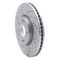 Dynamic Friction 631-03020L - Drilled and Slotted Silver Zinc Brake Rotor