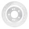 Dynamic Friction 631-03059L - Drilled and Slotted Silver Zinc Brake Rotor