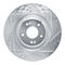 Dynamic Friction 631-03061R - Drilled and Slotted Silver Zinc Brake Rotor