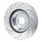 Dynamic Friction 631-03061R - Drilled and Slotted Silver Zinc Brake Rotor