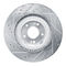 Dynamic Friction 631-03061R - Drilled and Slotted Silver Zinc Brake Rotor