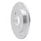 Dynamic Friction 631-27014R - Drilled and Slotted Silver Zinc Brake Rotor