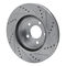Dynamic Friction 631-54171L - Drilled and Slotted Silver Zinc Brake Rotor