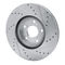 Dynamic Friction 631-59053L - Drilled and Slotted Silver Zinc Brake Rotor