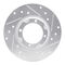 Dynamic Friction 631-76003R - Drilled and Slotted Silver Zinc Brake Rotor