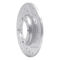 Dynamic Friction 631-76003R - Drilled and Slotted Silver Zinc Brake Rotor