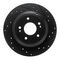 Dynamic Friction 633-21041R - Drilled and Slotted Black Zinc Brake Rotor