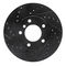 Dynamic Friction 633-31067L - Drilled and Slotted Black Zinc Brake Rotor
