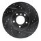 Dynamic Friction 633-31067L - Drilled and Slotted Black Zinc Brake Rotor