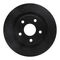 Dynamic Friction 633-42033L - Drilled and Slotted Black Zinc Brake Rotor