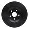 Dynamic Friction 633-42033L - Drilled and Slotted Black Zinc Brake Rotor