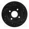Dynamic Friction 633-54007L - Drilled and Slotted Black Zinc Brake Rotor