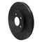 Dynamic Friction 633-56019L - Drilled and Slotted Black Zinc Brake Rotor