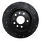 Dynamic Friction 633-65009L - Drilled and Slotted Black Zinc Brake Rotor