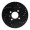 Dynamic Friction 633-74006R - Drilled and Slotted Black Zinc Brake Rotor