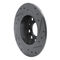 Dynamic Friction 633-74033L - Drilled and Slotted Black Zinc Brake Rotor