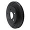 Dynamic Friction 633-54030L - Drilled and Slotted Black Zinc Brake Rotor