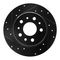 Dynamic Friction 633-63003L - Drilled and Slotted Black Zinc Brake Rotor