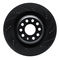 Dynamic Friction 633-26006R - Drilled and Slotted Black Zinc Brake Rotor