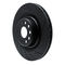 Dynamic Friction 633-26006R - Drilled and Slotted Black Zinc Brake Rotor