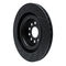 Dynamic Friction 633-26006R - Drilled and Slotted Black Zinc Brake Rotor