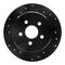Dynamic Friction 633-39011L - Drilled and Slotted Black Zinc Brake Rotor