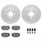 Dynamic Friction 4612-31000 - Brake Kit - Geostop Rotors and 5000 Euro Ceramic Brake Pads with Hardware