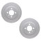 Dynamic Friction 4612-31000 - Brake Kit - Geostop Rotors and 5000 Euro Ceramic Brake Pads with Hardware