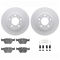 Dynamic Friction 4612-31003 - Brake Kit - Geostop Rotors and 5000 Euro Ceramic Brake Pads with Hardware