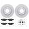 Dynamic Friction 4612-31004 - Brake Kit - Geostop Rotors and 5000 Euro Ceramic Brake Pads with Hardware