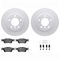 Dynamic Friction 4612-31006 - Brake Kit - Geostop Rotors and 5000 Euro Ceramic Brake Pads with Hardware