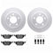 Dynamic Friction 4612-31008 - Brake Kit - Geostop Rotors and 5000 Euro Ceramic Brake Pads with Hardware