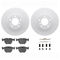 Dynamic Friction 4612-31010 - Brake Kit - Geostop Rotors and 5000 Euro Ceramic Brake Pads with Hardware