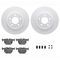 Dynamic Friction 4612-31011 - Brake Kit - Geostop Rotors and 5000 Euro Ceramic Brake Pads with Hardware