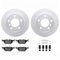 Dynamic Friction 4612-31013 - Brake Kit - Geostop Rotors and 5000 Euro Ceramic Brake Pads with Hardware