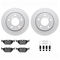 Dynamic Friction 4612-31015 - Brake Kit - Geostop Rotors and 5000 Euro Ceramic Brake Pads with Hardware