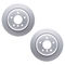 Dynamic Friction 4612-31017 - Brake Kit - Geostop Rotors and 5000 Euro Ceramic Brake Pads with Hardware